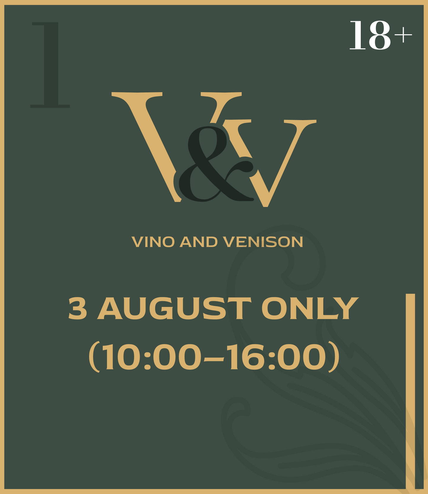 3 August ONLY (10:00–16:00)